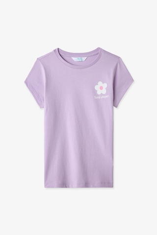 Penti Lila Kız Çocuk Floral Whispers Pamuklu 2'li Pijama Takımı