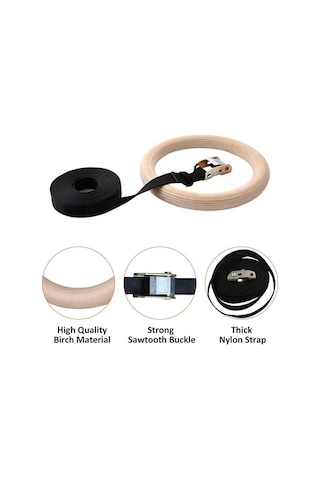 Jimnastik Halkası Jimnastik Barfiks Halkası Halatı Halka Çapı 24 Çok Renkli