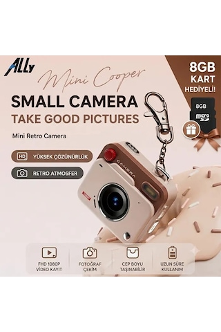 Ally Pixmini Retro Video Dijital Kamera Ağ Kamerası Dvr 1080p Hd- 5775