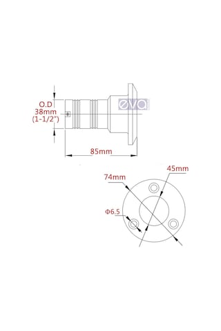 Sealux Marine Depo Dolum Kapak YAKIT 38MM