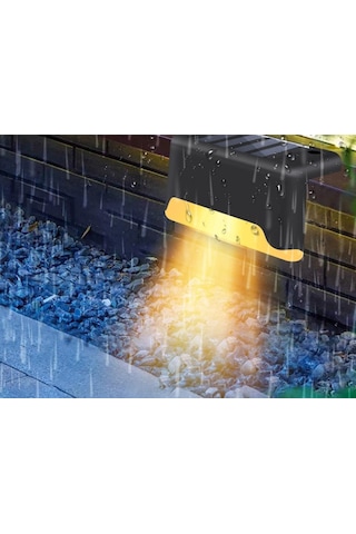 Solar Güneş Enerjili Şarj Edilen Köşebent Merdiven Bahçe Led Lamba 4 Adet