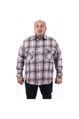 Moc Grande MocGrande Büyük Beden Oduncu Gömlek Sportsman 22215 Çok Renkli