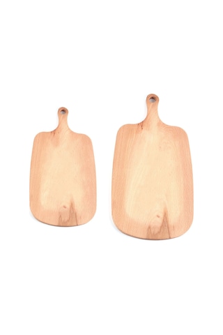 2'li Damla Kayın Ağacı Dekoratif Kesme Ve Sunum Tahtası