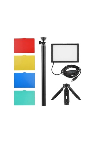 Usb Led Video Işık Kiti Fotoğrafçılık Aydınlatma 3200k-5600k 120 Adet Boncuk 14 Seviyeli Kısılabilir 148cm/58in Ayarlanabilir Yükseklikli Tripod Standı 5 Adet Beyaz/kırmızı Çok Renkli