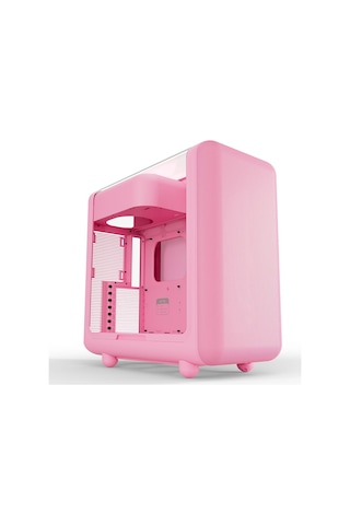 X50 Strawberry Milk Temperli Cam Usb 3.2 Atx Mid Tower Gaming Kasa Cs-hyte-x50g-sm
