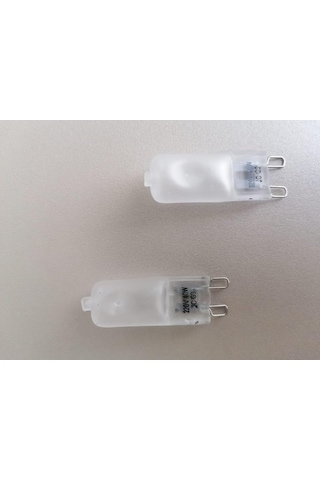 Global G9 Duylu 40 Watt Buzlu Halojen Ampul Sarı Işık Boy:3,5 Cm En:1,2 Cm 2 Li Paket