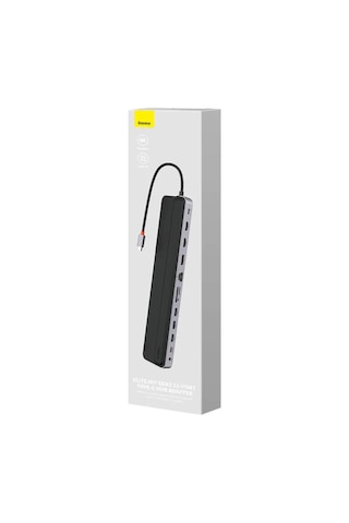 Baseus Elitejoy Gen2 12-in-1 Usb-c Hub Docking Station, 4k 60hz Triple Display Adaptör, 100w Pd Şarj, Gigabit Ethernet, Sd/tf Kart Okuyucu - Laptop İçin