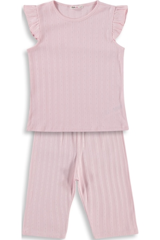 Civil Girls Kaprili 10-13 Yaş Pijama Takımı - Pembe