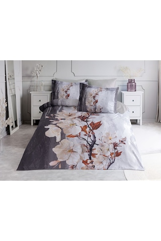 Özel Üretim 3d Dijital Baskılı Çift Kişilik Pamuk Saten 200x220 Cm. Nevresim Takımı 6 Parça Camel