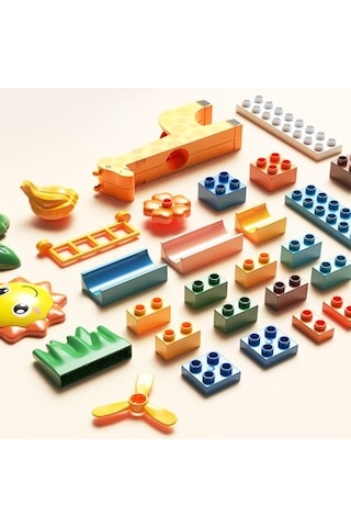 Marble Run Blok Yapı Seti - 100 Parça Eğlenceli Oyun