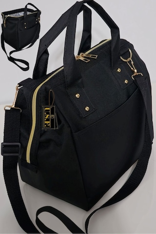 Anne Bebek Askılı Taşıma Çantası Isı Yalıtımlı Termal Termoslu Yemek, Mama, Beslenme, Gıda Çantası Siyah - Taba