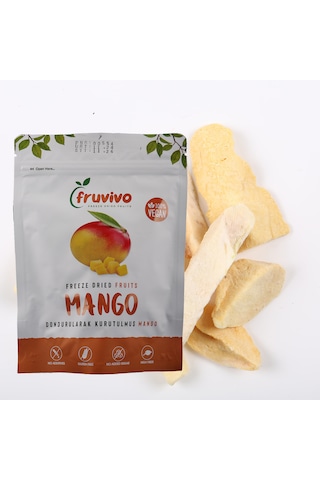 Dondurularak Kurutulmuş Mango 20 Gr, %100 Vegan, Glutensiz