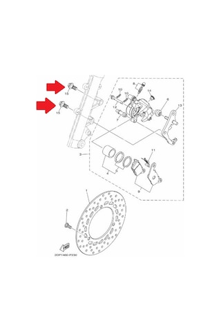 Yamaha Nmax 125 / 155 Kaliper Civatası 90149-10804