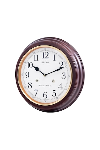 Seiko Clock Qxh202z Ahşap Müzikli Çift Zilli Duvar Saati Beyaz
