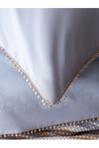 Bedline Şönil Triko Battaniyeli Nevresim Seti Tek Kişilik Mona Lila