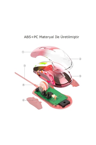 Cafele AJ358 RGB Işıklı 10000DPI Oyuncu Mouse