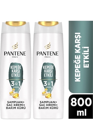 Pantene 3 in 1 Kepeğe Karşı Etkili Şampuan 2 x 400 ML