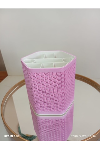 Modern Kalemlik Beyaz - Açık Pembe