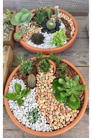 Beyaz Dolomit Taş 10 Kg 1-2 Cm Dere Çakıl Taşı Bahçe Süs Taşı Saksı Teraryum Taşı