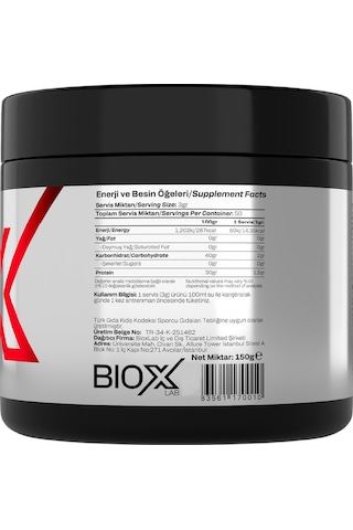 Kreatin 150 Gr 200 Mesh Aromasız 50 Servis Mikronize Creatine Monohidrat