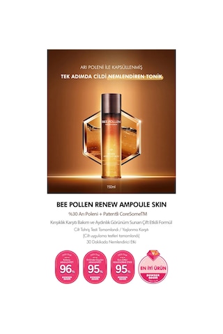 Kuru Ciltler İçin Arı Poleni İçerikli Besleyici Cilt Bakım Seti Bee Pollen Renew Skin Care Set 2