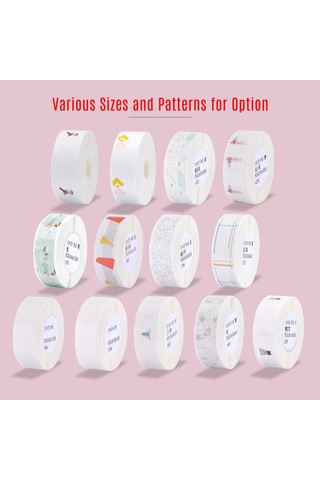 Moveevo Beyaz Termal Etiket Kağıdı, 12x22mm, 260 Adet, Suya Dayanıklı, Otomatik Yapışkan, Renksiz, Ev/ofis/mağaza Kullanıma Uygun 1 Rulo