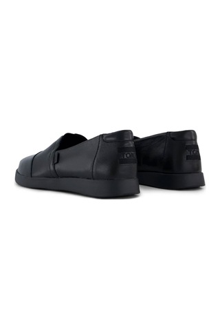 10022622 Black Leather Babet Kadın 10022622 Toms Alpargata Plus Leather 10022622 Black Leather