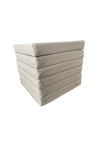 Mc.pierobaby Sandalye Minderi Koltuk Minderi Su Geçirmez Leke Tutmayan Keten Kumaş 6 Adet Krem Mavi