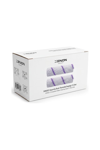 Elo Pro X8682 Uyumlu Yedek Rulo Mop 2'li Rulo Temizlik Başlığı X8820 Beyaz