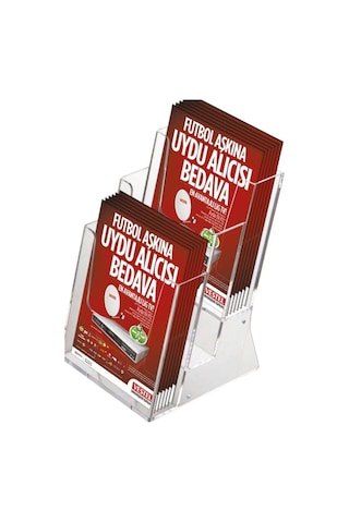 3 Katlı A5 Masaüstü Broşürlük 20li Paket