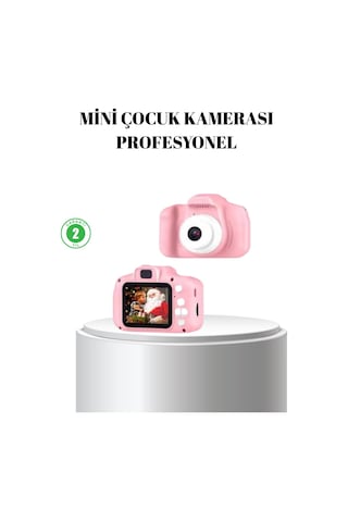 Pembe Çocuk Kamera 8mp, Video Kaydı,tf Kart Destekli
