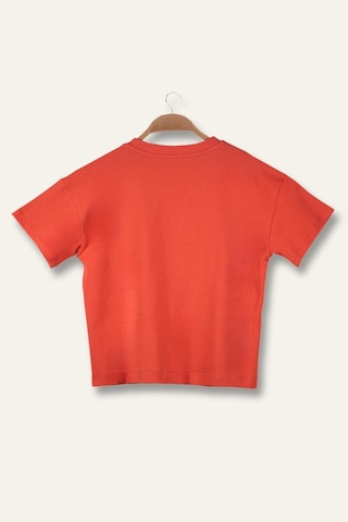 Zeyland Unisex Çocuk Oversıze T-shirt - Coral Turuncu