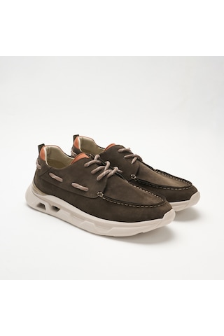 Sneaker Erkek Og-2410 John May 300-137t-etiket 92 Duman Nubuk-turuncu Dana Süet Tersi Antrasit