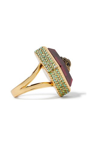 Eagle Square Cocktail Ring Kadın Yüzük 2x2x2.5 Cm Pembe
