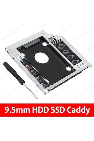 9.5Mm Sata 3.0 2.5 İnch Notebook Hdd Ssd Caddy Kızak Kutu