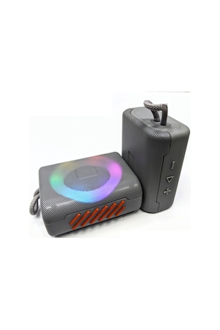 Go3 Pro 5w Bluetooth Speaker Rgb Led Işıklı Tws Özellikli Fm Radyo Sd Kart Usb Girişli Şarjlı Taşınabilir Hoparlör