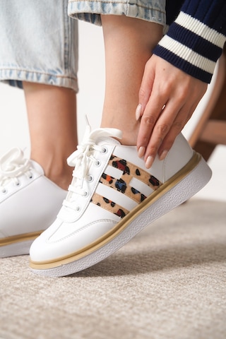 Daxtors Garantili D0516 Günlük Ortopedik Kadın Sneaker Spor Ayakkabı Beyaz