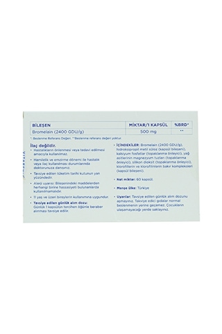 Vitafenix Bromelain 60 Kapsül