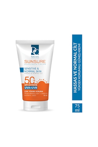 Dermo Clean Sunsure Hassas ve Normal Cilt Güneş Kremi SPF50+ 75 ML