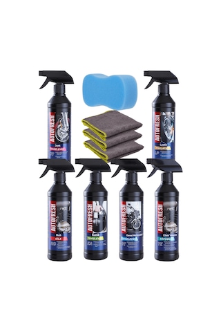 Autofresh10'lu Efsane Motosiklet Full Bakım Motor Yıkama Parlatma Motorsiklet Seti