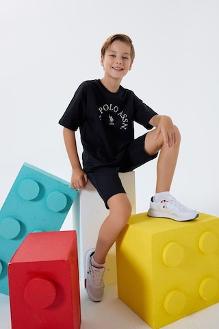 U.S. Polo Assn. Erkek Çocuk Bermuda 2'li Takım Siyah-2627