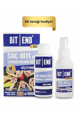 Bitend Bit Sprey + Şampuan + Tarak