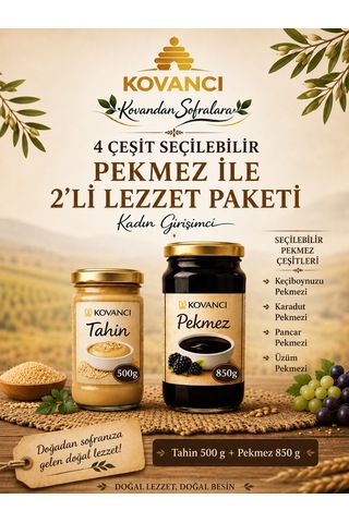 Tahin & Pekmez 2 Li Paket Doğal, Katkısız Ve Enerji Deposu