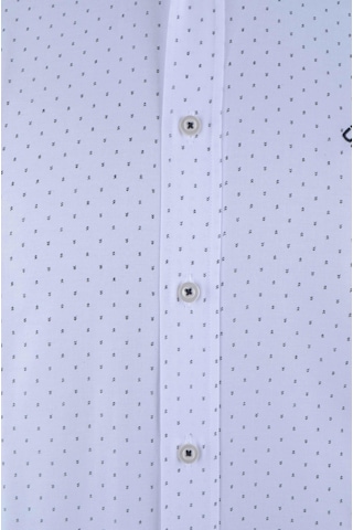 Cengiz İnler Küçük Puantiye Desenli Slim Fit Erkek Gömlek 001