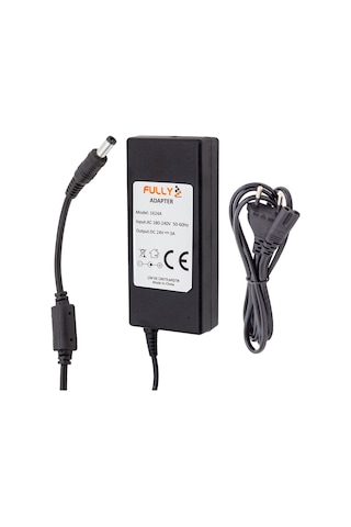 Ayt Fully O-1624a 24 Volt 3 Amper Plastik Kasa Masaüstü Adaptör Şarj Cihazı 5.5x2.5 Uç