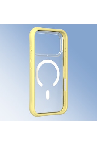 Apple Uyumlu iPhone 17 Pro Max Kılıf M-safe Şarj Özellikli Airbagli Youngkit Dynamic 2 Serisi Kapak Sarı Sarı