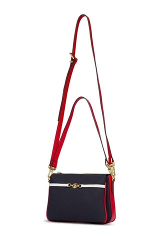U.s. Polo Assn. Çapraz Askılı Kadın Çanta Lacivert-beyaz-kırmızı Us25237 Lacivert