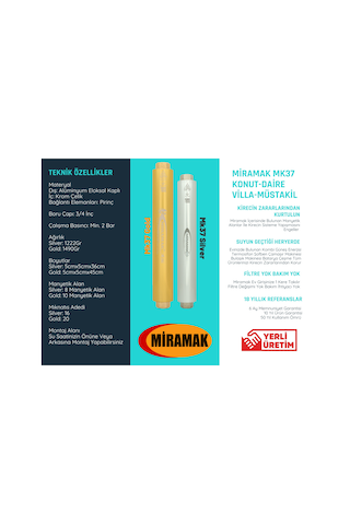 Miramak Manyetik Kireç Önleyici-Kırıcı Daire Tipi ¾" Mk37