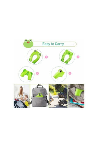 Suofeng Katlanır Bebek Tuvalet Eğitim Koltuğu - Portatif, Kaymaz Tabanlı, Taşıma Çantalı 112 Karakter