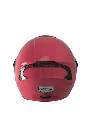 Motosiklet Açık Kask - Ultra Hafif 820gr - Ece Belgeli- Buff Hediyeli Pembe